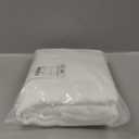 RYB HOME White Sheer Curtains Linen Texture Window Panels, Semi Sheer Light Filetring Rod Pocket & Back Tab Drapes for Bedroom, 52 x 84 inches, Pack of 2