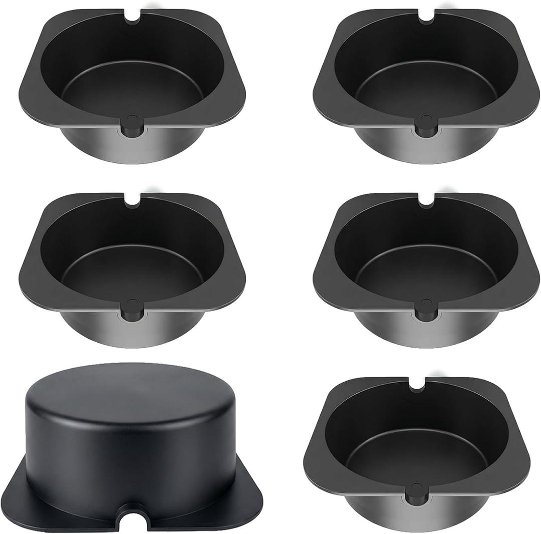 5 Pcs Recessed Light Covers for 6-Inch Can Lights Fire-Resistant, Energy-Saving Insulation Protection for LED & Halogen Downlights in Attics, Homes & Commercial Spaces