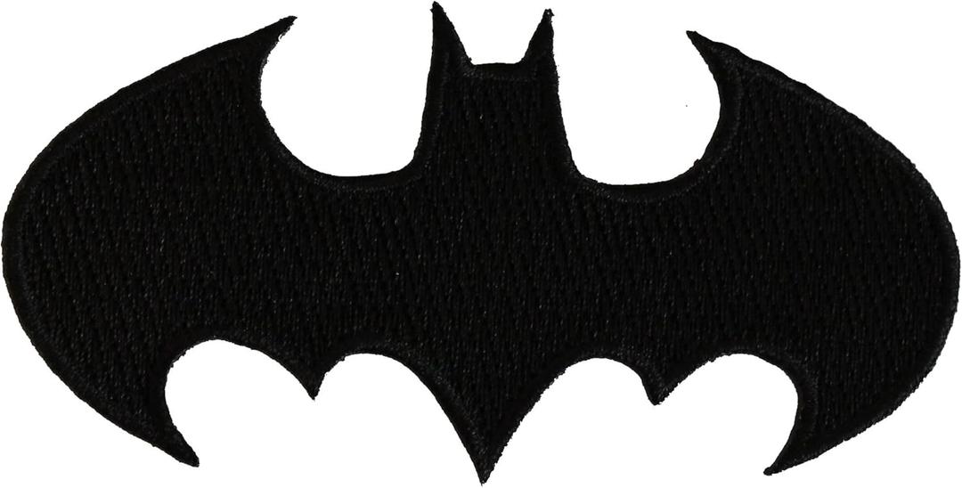C&D Visionary Application Batman Die-Cut Black Logo Patch Multi-colored, 2"