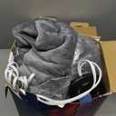 Bedsure Heated Blanket Throw Blanket - Fast Heating Electric Blanket, Soft Flannel Heated Throw with 4 Time Settings, 6 Heating Settings, Warm Gifts for Grandma & Grandpa & Seniors (50"x60", Grey)