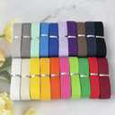 Cotton Twill Tape Ribbon - 100 Yards 3/4inch, 20 Colors Webbing Straps Herringbone Tape for Sewing, Crafts,Ties,Decoration Overlocked Edges, Non-Fadings DIY, Clothing,Fabric Trim(Mixed)