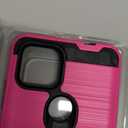 for T-Mobile REVVL 5G (6.53") T790W/T790Z - Brushed Style Defender Phone Case - CS3 Hot Pink