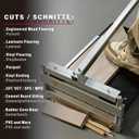 Heavy Duty Laminate/Vinyl Plank Cutter 13"; Instant 15/30/45 Angles to Cut Laminate, All Vinyl Planks, Engineer Wood, Siding & More in Just 1 Step; Super Cost-effective for Thanksgiving