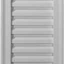 Ekena Millwork 22"W x 32"H x 2 3/8"P, Cathedral Gable Vent Louver, Functional, 22-in. W x 32-in. H