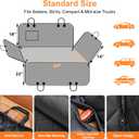 URPOWER Dog Car Seat Cover for Pets 100% Waterproof Seat Cover Hammock 600D Heavy Duty Scratch Proof Nonslip Durable Soft Back Seat Covers for Cars Trucks and SUVs
