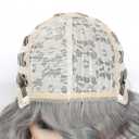 Old Lady Wig, Easy Apply Granny-Themed Short Curly Wig, Gray Short Wavy Glueless Wigs with Accessories - Silver Grey Grandma Costume Wig for Women, Granny Wigs, Old Person Wig