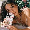 ChiCsFleur for iPhone 13 / iPhone 14 Case, TPU Phone case with Camera Protection for Women Girls Teens - Capybara Orange Fruit Sparkle Artsy Fun Kawaii Animal Y2K Aesthetic Unique