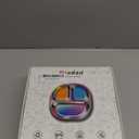 3 Pack Stainless Steel Kids Plates, Stainless Steel Divided Toddler Plate Set with Lids, Spoons and Forks, Non-Slip, Unbreakable, BPA Free - Perfect for Baby, Toddler Meals (Rainbow)