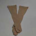 Thigh High Compression Socks Women, 20-30mmHg Compression Stockings for Women Men, Closed Toe Graduated Compression Socks with Silicone Band for Varicose Veins, Edema, Post-Surgery (Small, Beige)