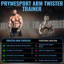 Twister Arm Trainer with Adjustable Arm Chest Exerciser for Enhance Upper Body Muscle Detachable Power Twister Chest Expander Exerciser for Men and Women Home Fitness Equipment