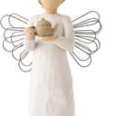 Willow Tree Angel of The Kitchen, Warm Comfort Between Friends, Angel Holds teapot as Welcoming Gesture, A Gift to Celebrate Supportive Friendships, Sculpted Hand-Painted Figure