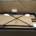 Hirsh Industries Space Solutions 43 inch Metal Folding Home Office Desk Black/Teak