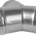 Vent Systems 5" Inch Metal Duct Connector  3-Way Y Fitting for Hose Splitter and Extractor Fan  Durable Galvanized Steel HVAC Adapter with Smooth Surface for Dryer, Exhaust, Ventilation Systems