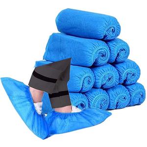 Disposable Shoe Covers,  Non-Slip Durable Indoor Hygiene Shoes and Boot Covers for Construction, Workplace, Carpet Floor Protection Overshoes, 25 Pairs, One Size