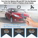 Remote Battery Disconnect Switch 12v, 240A, Upgrade Smart Voltage Car Kill Switch Anti-Theft, Prevent Battery Drain, Remote Battery Kill Switch for Car, Truck, RV (Side Installation)