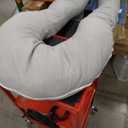 Meiz Pregnancy Pillows for Sleeping, Full Body Pregnancy Pillow with 300TC Comfy Pillowcase & Microfiber Inner Cover- for Back Support - 65 Inch (Grey)