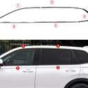 10PCS Window Molding Trim Strip Compatible with Honda CR-V CRV 2023 2024 2025 2026 Door Window Frame Cover Trim (Glossy Black Stainless Steels)