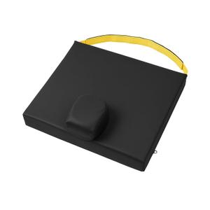 Secure Safety Solutions Wedge Pommel Cushion for Wheelchair with Safety Strap & Convex Bottom - Prevents Forward Sliding, Pressure Relief, Improves Positioning, Elderly Fall Prevention