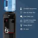 VECYS Hot and Cold Water Cooler Dispenser 3 or 5 Gallon with Child Safety Lock, Built-in Refrigerating Compressor and 304 Stainless Steel Reservoir
