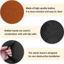 Car Center Console Cover, PU Leather Waterproof Vehicle Armrest Seat Box Cover Cushion Pad, Non Slip Soft Automotive Middle Console Protector, Universal for SUV RV Truck (Coffee)