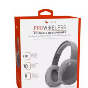  Helix Pro Wireless Foldable Headphones - Silver