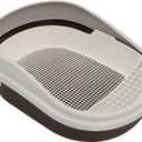 Jumbo Cat Litter Box with Sifting System  Easy Clean 3-Tray Litter Box for Indoor Cats  Extra Large, Durable & No-Mess Sifting Tray  Ideal for Multiple Cats  High Sides for Big Cats
