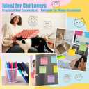 2 x Harloon 12 Sets Cat Sticky Notes, Cat Lover Xmas Gifts Include 12 Cute Sticky Notes(360 Sheets) 12 Pens 12 Organza Bags, 3x3 Inch, Adhesive Memo Pads Xmas Stocking Stuffer for Coworker Office Supplies