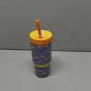 Ello Oasis 14oz Stainless Steel Toddler Tumbler with Handle & Retracting Straw, 100% Leakproof, Double-Wall Vacuum Insulated, Kids Water Bottle for School, BPA Free, Dishwasher Safe, Construction