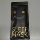 MABAO Sleep Mask for Side Sleeper, Eye Mask for Sleeping Women Men, 3D Contoured Cup No Eye Pressure 100% Light Blocking Sleeping Mask with Adjustable Strap Night Blindfold Flight, Travel, Nap, Black