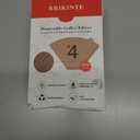 Disposable Coffee Paper Filters for Ninja Dual Brew Coffee Maker,200 Pcs #4 Cone Replacement Filter Compatible with Ninja DualBrew Pro CFP301 CFP201 Coffee Maker