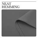 NICETOWN Room Darkening Draperies Curtains Panels, 2 Panels Grey W52 x L108