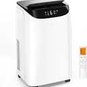 14000 BTU Portable Air Conditioners, Cools Up to 700 Sq.Ft, Free standing AC Unit, Cooling, Dehumidifier, Fan, Sleep Mode, Remote Control & Installation Kit, White