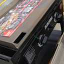 Char-Griller Flat Iron 2-Burner Propane Gas Flat-Top Griddle with Steel Griddle Top, Wind Guards and Removable Lid, 520 Cooking Square Inches in Black, Model 8128