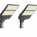 HYKOONT 300W LED Parking Lot Light,Dusk to Dawn Outdoor Lighting IP66 Waterproof Commercial Lighting 5000K LED Flood Lights Outdoor 36000lm Wide Angle Street Light with Photocell, Pack Of 2