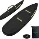 10-12 FT Kayak Cover, Made of 600D Oxford Fabric with a Cotton Lining. Features a Full-Coverage Design, Complete with Zippers and Fluorescent Straps.Suitable for Both Indoor and Outdoor Storage