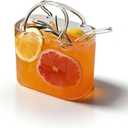 Glass Purse for Drinks, 26oz Unique Wine Glasses with Straw Cute Handbag Shaped Cocktail Purse Drinking Glass Cups for Fruit Juice, Tea, Flowers, Gifts for Birthdays Holidays Party
