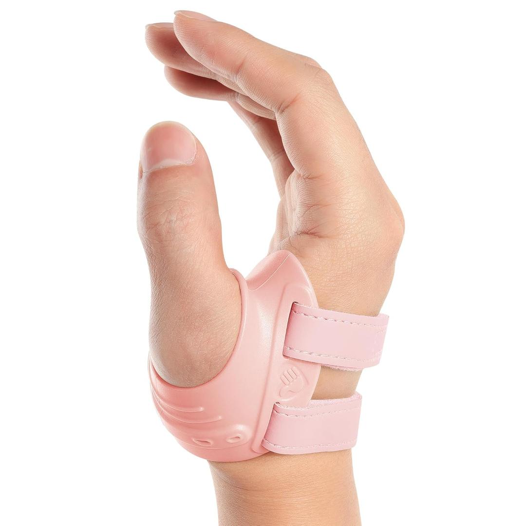 FORTEMOTUS CMC Thumb Brace, Upgrade Thumb Splint for CMC Joint Pain Relief and Support, Osteoarthritis, Tendonitis, Arthritis, CMC Joint Thumb Arthritis Brace: for Women Men (Pink, Right Hand, Medium)