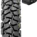 2.75-17 6PR TT 47P Dirt Bike Front/Rear Tire and Heavy Duty Inner Tube Compatible with 2.75-17 Off Road Pit Bike/Motorcycle Tire