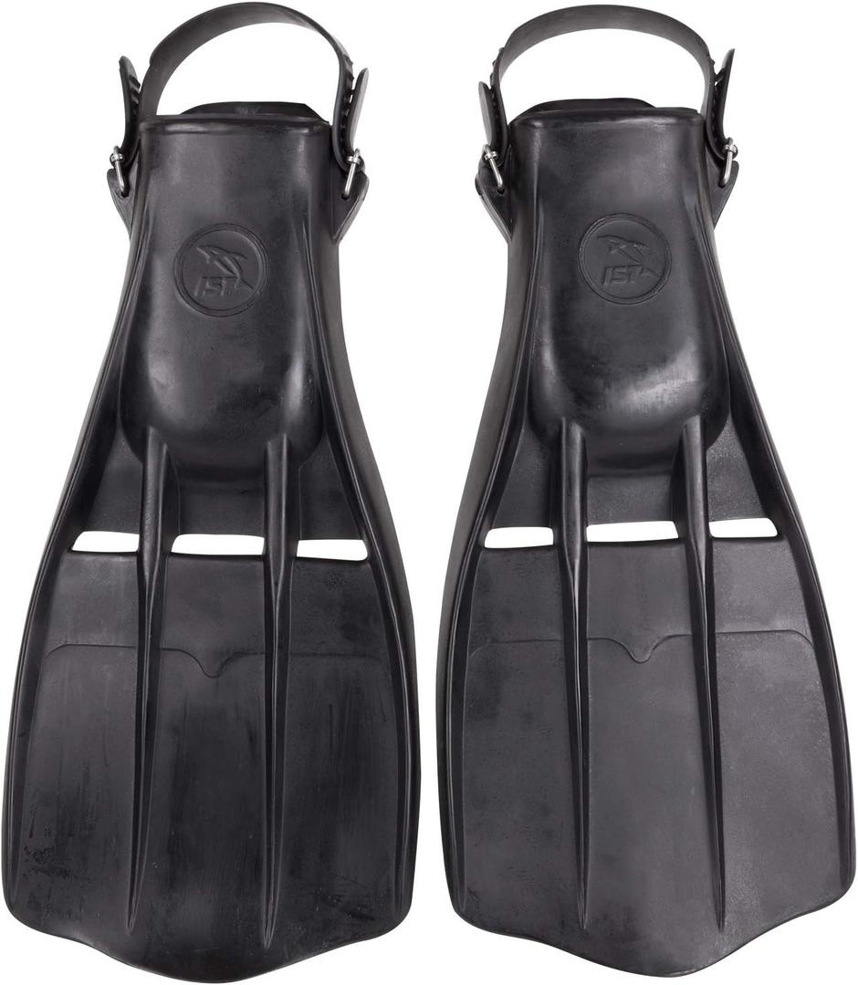 IST Rubber Rocket Scuba Diver Fins, Military Special Ops Gear, Deep Sea Diving Heavy Duty Equipment (X-Large)