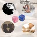 10 x Romantic Naughty Dice Set for Adults Couple Funny Dice Couples Game for Anniversary Valentines Wedding Gift,Couple Game Choices,36 Ways to Play (Pink+Blue)