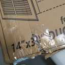 Fits 14x30 Duct Opening | Steel Return Air Filter Grille by Handua [Removable Door] for 1-inch Filters | Vent Cover Grill | White | HVAC Cold Air Intake Grille | Out Dim: 16 5/8"W X 32 5/8"H