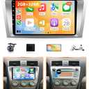 Wadpon 8Core 2G+32G Android Car Stereo for Toyota Camry 2006 to 2011 Wireless Apple CarPlay Android Auto, 9IN IPS Touch Screen for Camry Head Unit GPS Navi BT 5G WiFi FM RDS DSP HiFi SWC Camera CANBUS