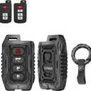 Key Fob Cover Metal Key Shells Compatible with Tocoma RAV4 Limited Camry Sequoia 4Runner Avalon Highlander XLE/Limited Tundra Corolla S Premium/Plus Corolla SE/XSE/XLE