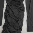 Women's Sexy Bodycon Sleeveless Cut Out Ruched Club Party Dresses Small Black