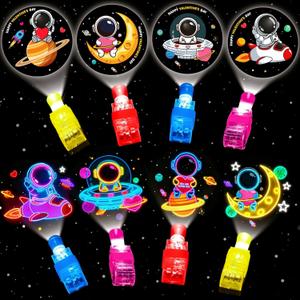 28 Pack Space LED Finger Lights,Valentines Day Gifts for Kid with Valentine Cards Exchange Gifts School Classroom Prizes Valentines Day Gifts for Kids Boy Girl Valentine Party Favors