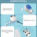 Kids Wireless Earbuds, Bluetooth 5.0 with Microphone Noise Reduction and Panda Charging Case,Cute Headphone 36H Playtime IPX5 Waterproof Touch Control,HiFi Stereo Earphone for tv/pad/Phone.