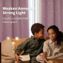 BGment Kids Blackout Curtains for Bedroom - Grommet Thermal Insulated Silver Star Print Room Darkening Curtains for Kids Room, Set of 2 Panels, 42 x 45 Inch, Baby Pink