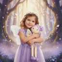 June Garden 16" Enchanted Garden Fairy Doll Yaritza - Plush Stuffed Soft Doll Girl Gift - Purple Outfit and Wings
