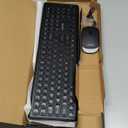 Wireless Keyboard and Mouse Combo, Rechargeable Rainbow LED Light Up Keyboard and Mouse 2.4GHz Quiet Mouse and Keyboard for Mac, Windows, Laptop, PC Xbox PS4 PS5 (Office/Gaming) (Wireless)