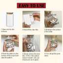 Christmas UV DTF Cup Wrap, 20 Sheets Merry Christmas UV DTF Cup Wraps for 16 oz Glass, Cute Joy to The World UVDTF Decals Transfer Stickers Waterproof Rub On Transfers for Crafting, Xmas Gift